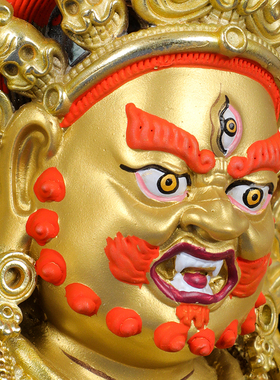 速发金刚手菩萨佛像藏传护法纯铜摆件全鎏金佛台供奉密宗像摆件7