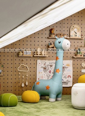 样板间儿童房摆件售楼处儿童y玩耍区桌面木质玩具墙壁挂装饰摆件
