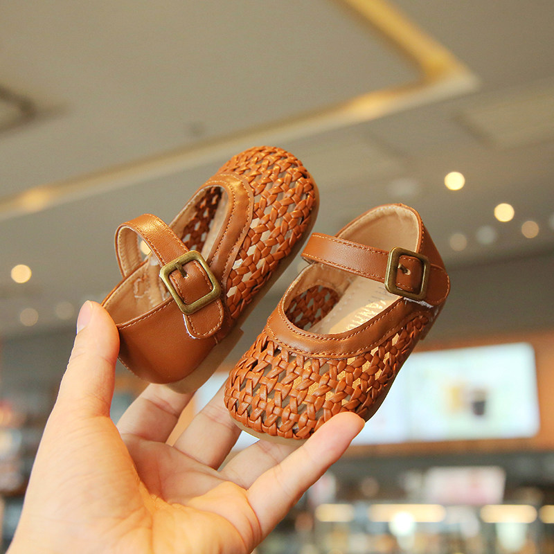 Summer baby girl princess breathable non-slip soft bottom sandals
