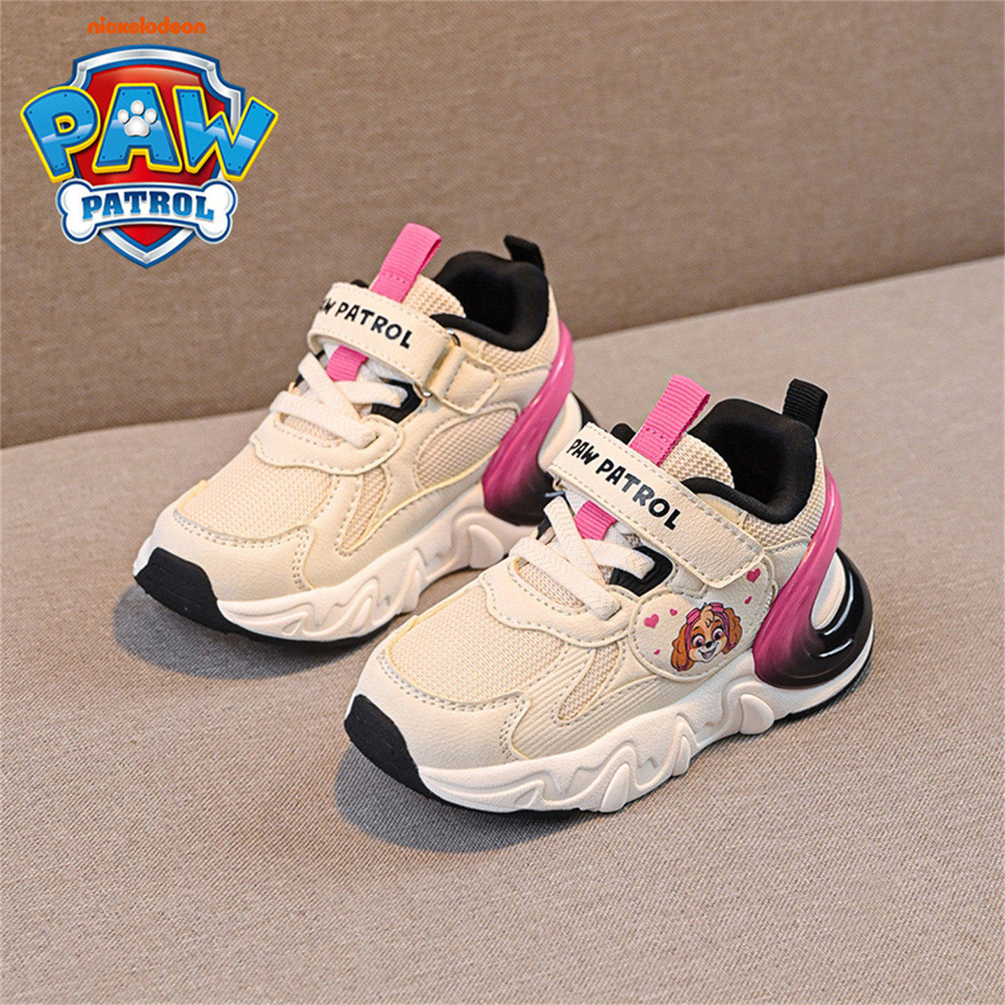 汪汪队学步鞋 女童春秋季网面鞋1-6岁小童机能鞋宝宝鞋子防滑软底,淘宝优惠券,粉丝福利购,淘宝优惠卷