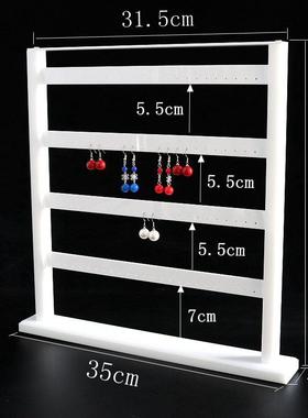 简约大容量耳饰耳钉耳环亚克力展示架珍珠珠宝首饰耳坠收纳陈列架