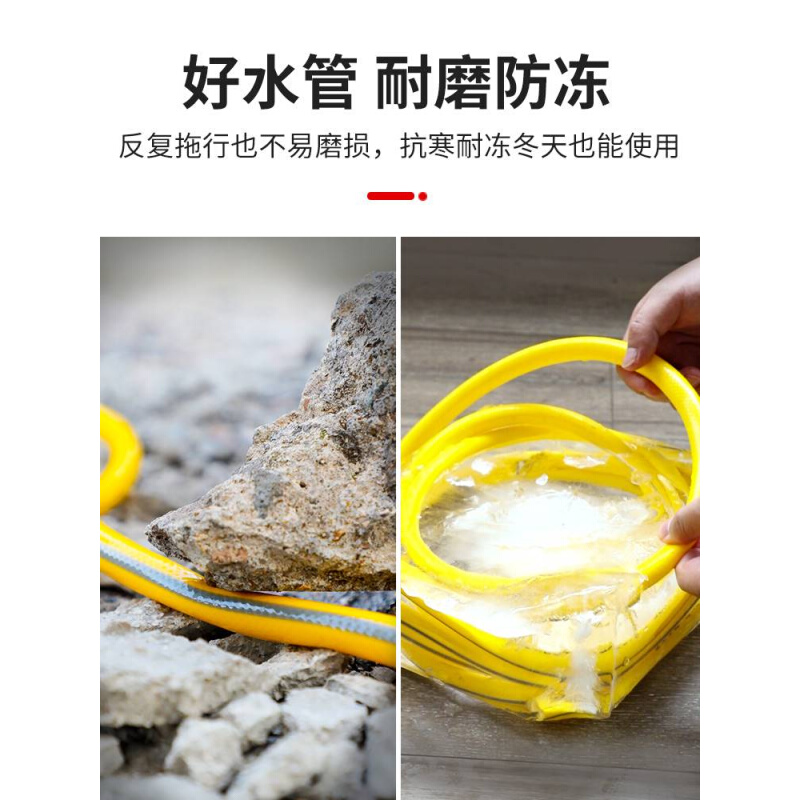 乐夏高压洗车水管软管耐磨防爆防冻水带浇花水枪洗车管家用冲洗地-图0