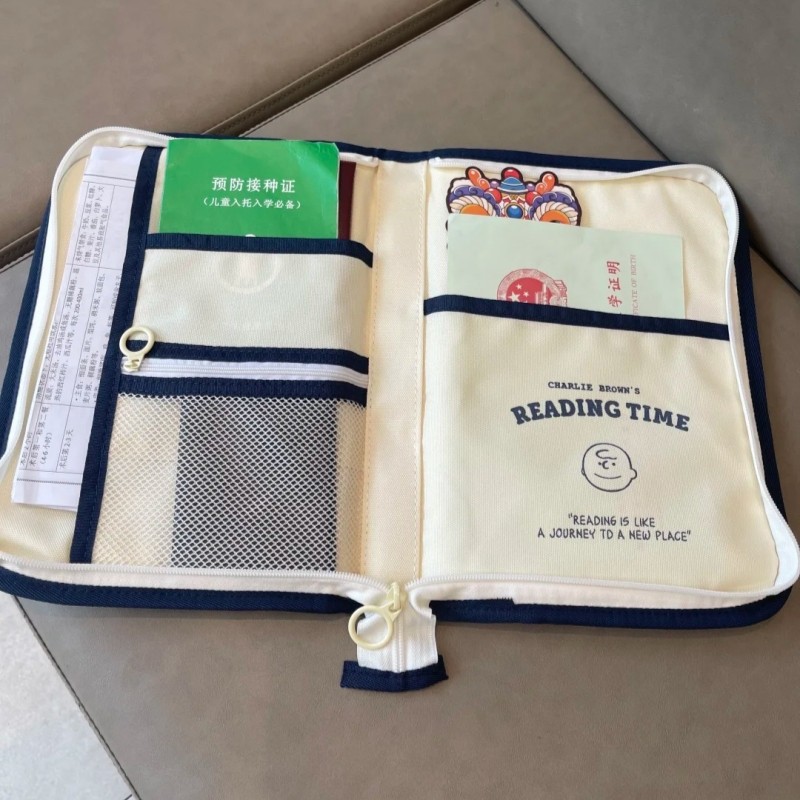 ins风整理收纳11寸平板电脑包史努比卡通手帐包疫苗证件收纳包包,淘宝优惠券,粉丝福利购,淘宝优惠卷