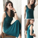 Extra-long suspender vest base dress for women