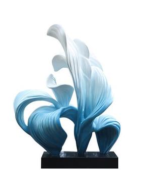 酒店大堂玻璃钢装饰工艺品客厅玄关家居大型落地雕塑抽象艺术摆件