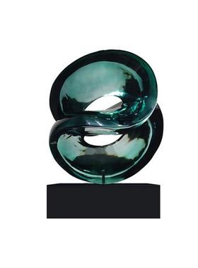 家居客厅抽象摆件玄关电视柜桌面铂晶透明树脂简约艺术雕塑装饰品