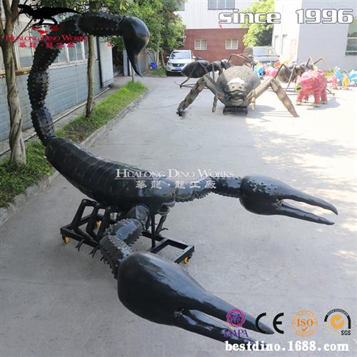 仿真机械硅胶电动可动蝎子模型昆虫展览动物园参观恐龙厂家生产 - 图0
