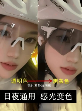 偏光变色防风防晒骑行护目镜
