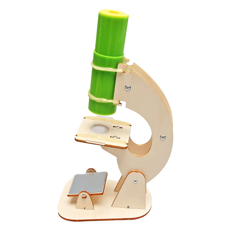科技小制作手工发明儿童学生实验材料创意教具显微镜diy组装模型 - 图3