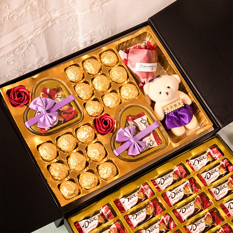 德芙&伊洛滋巧克力礼盒生日礼物圣诞节礼物送亲友