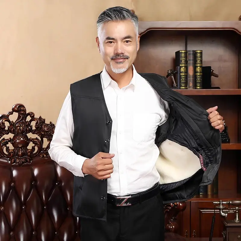 西域皮业羊毛马甲男真皮秋冬季羊羔羊毛马夹背心加厚皮毛一体坎肩,淘宝优惠券,粉丝福利购,淘宝优惠卷