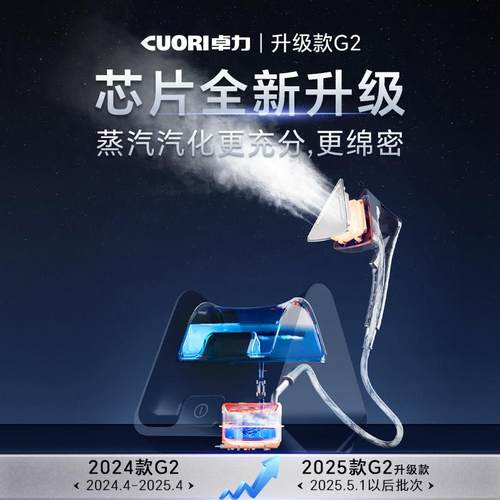 卓力2025新款家用挂烫机立式烫衣机蒸汽电熨斗增压熨衣机ZLY-G201 - 图2