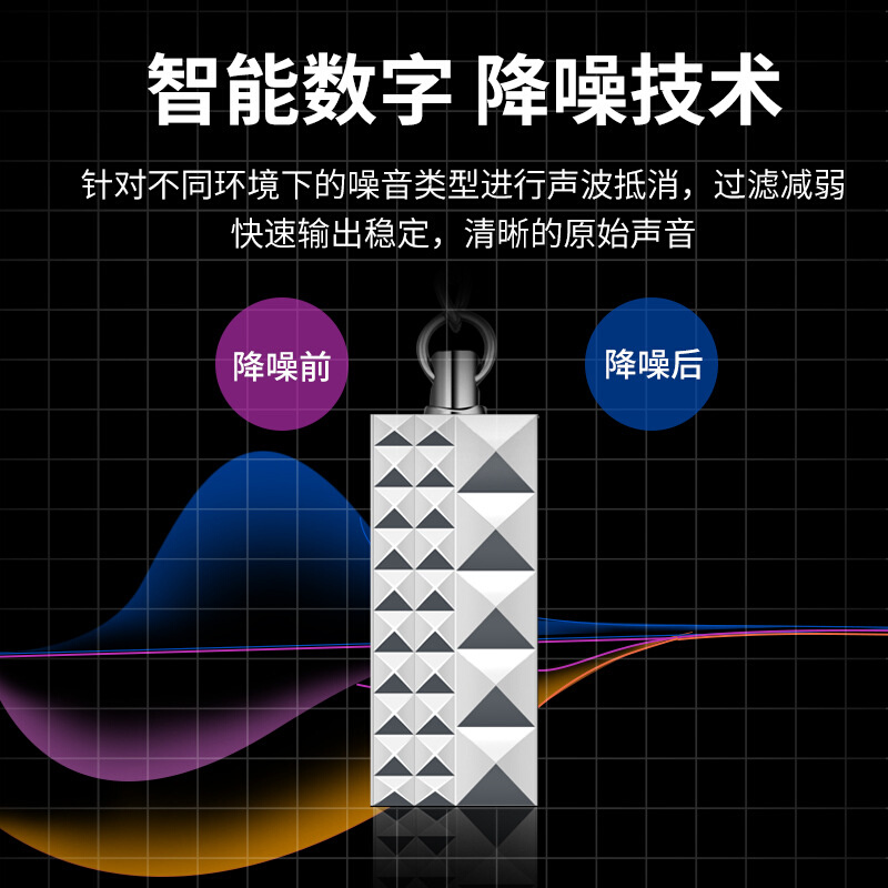 专业录音笔高清降噪录音器学生上课商务会议超长待机声控录音器 - 图1