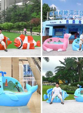 卡通动物坐凳玻璃钢雕塑摆件斑马长颈鹿座椅花园林景区幼儿园装饰