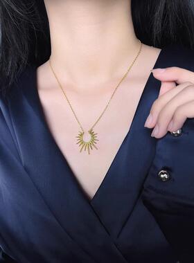 MaisonCleo设计师款太阳锁骨链