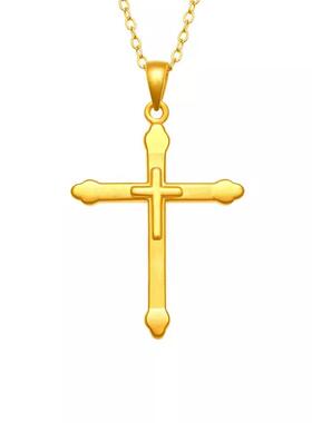 MaisonCleo金色十字架项链百搭