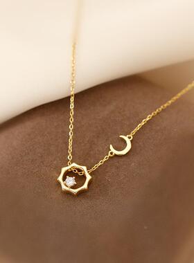 MaisonCleo轻奢小众月亮太阳锁骨