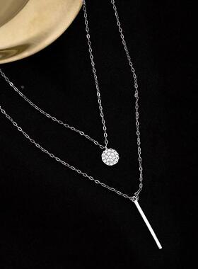 MaisonCleoS925银闪钻锁骨链