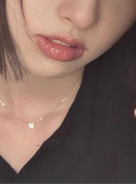 MaisonCleo超闪锆石小方钻锁骨链