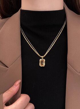 MaisonCleo美拉德水晶毛衣链