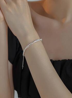 MaisonCleo碎银珍珠手链新款