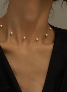 MaisonCleo高级淡水珍珠锁骨链