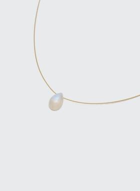 MaisonCleo隐形鱼线月光石项链