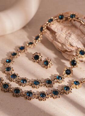 MaisonCleo复古轻奢镶钻项链