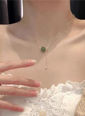 MaisonCleo和田玉轻奢小众颈链