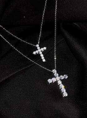 MaisonCleo轻奢镶钻十字架项链