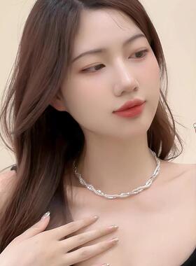 MaisonCleo轻奢珍珠双层锁骨链