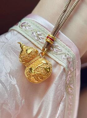 MaisonCleo古法金色宝葫芦项链