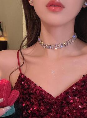 MaisonCleo灿若星河爆闪项链设计感轻奢小众项圈女锁骨链颈链