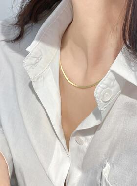 MaisonCleo纯银刀片锁骨链女款