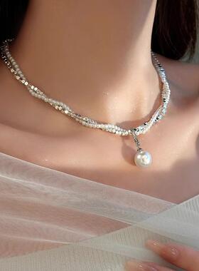 MaisonCleo碎银小米粒珍珠项链