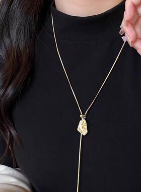 MaisonCleo不规则几何吊坠项链