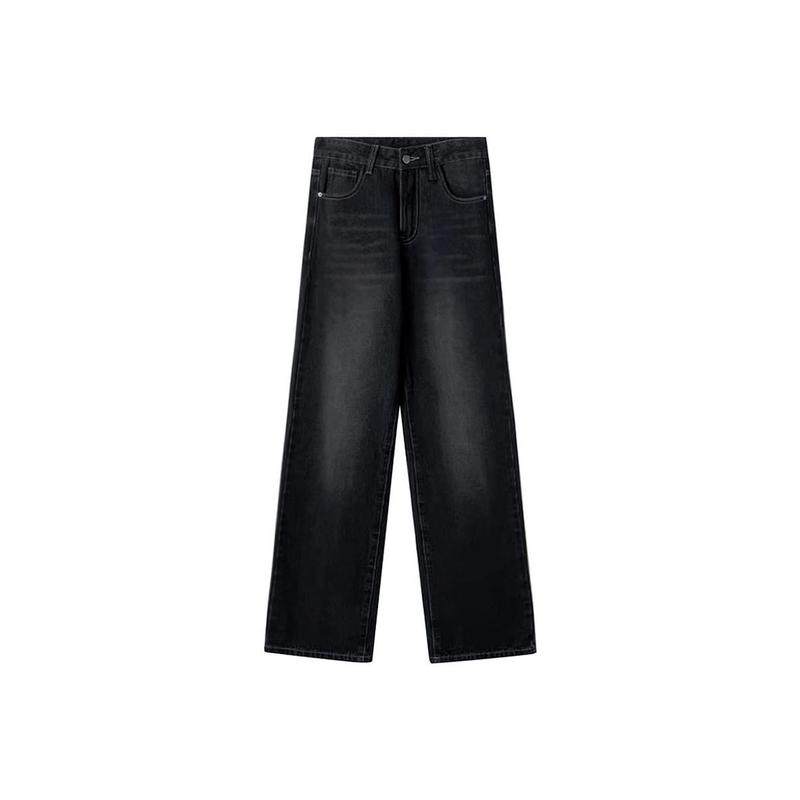 黑灰色阔腿女夏季新款胖妹妹mm显瘦直筒裤梨形身材,淘宝优惠券,粉丝福利购,淘宝优惠卷