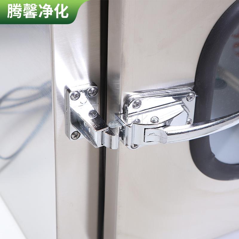机械互锁304/201不锈钢传递窗车间实验室自净式杀菌不锈钢消毒箱 - 图1