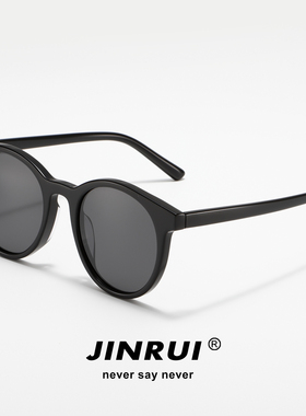 复古小圆框GM墨镜女款防紫外线