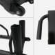 Barbell plate storage rack is easy to move