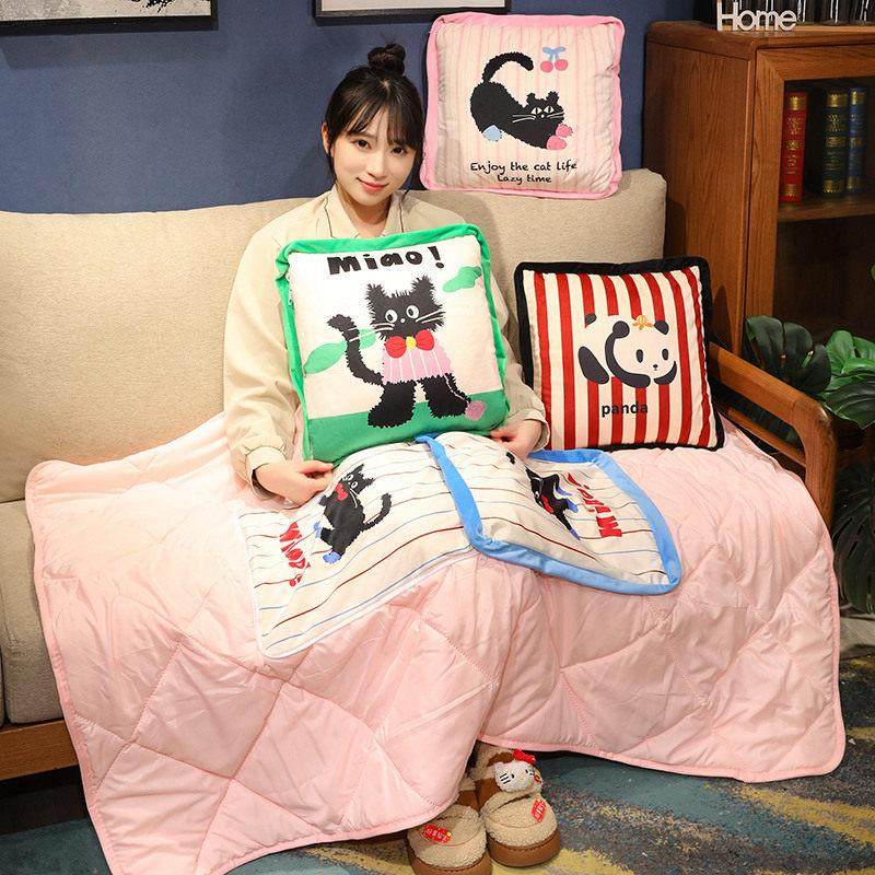 车载抱枕被子两用办公室午睡枕头毯子二合一加厚沙发车用折叠靠枕,淘宝优惠券,粉丝福利购,淘宝优惠卷