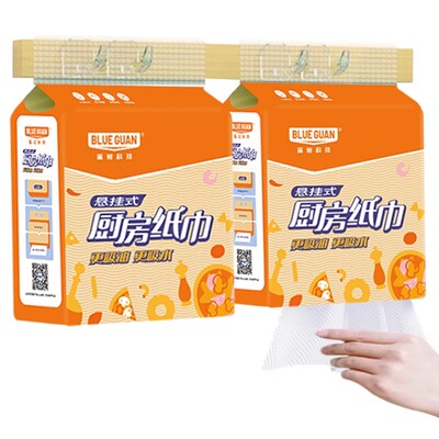 蓝冠厨房纸巾厨房卷纸吸油厨房用纸食品级料理纸厨房专吸水用纸巾