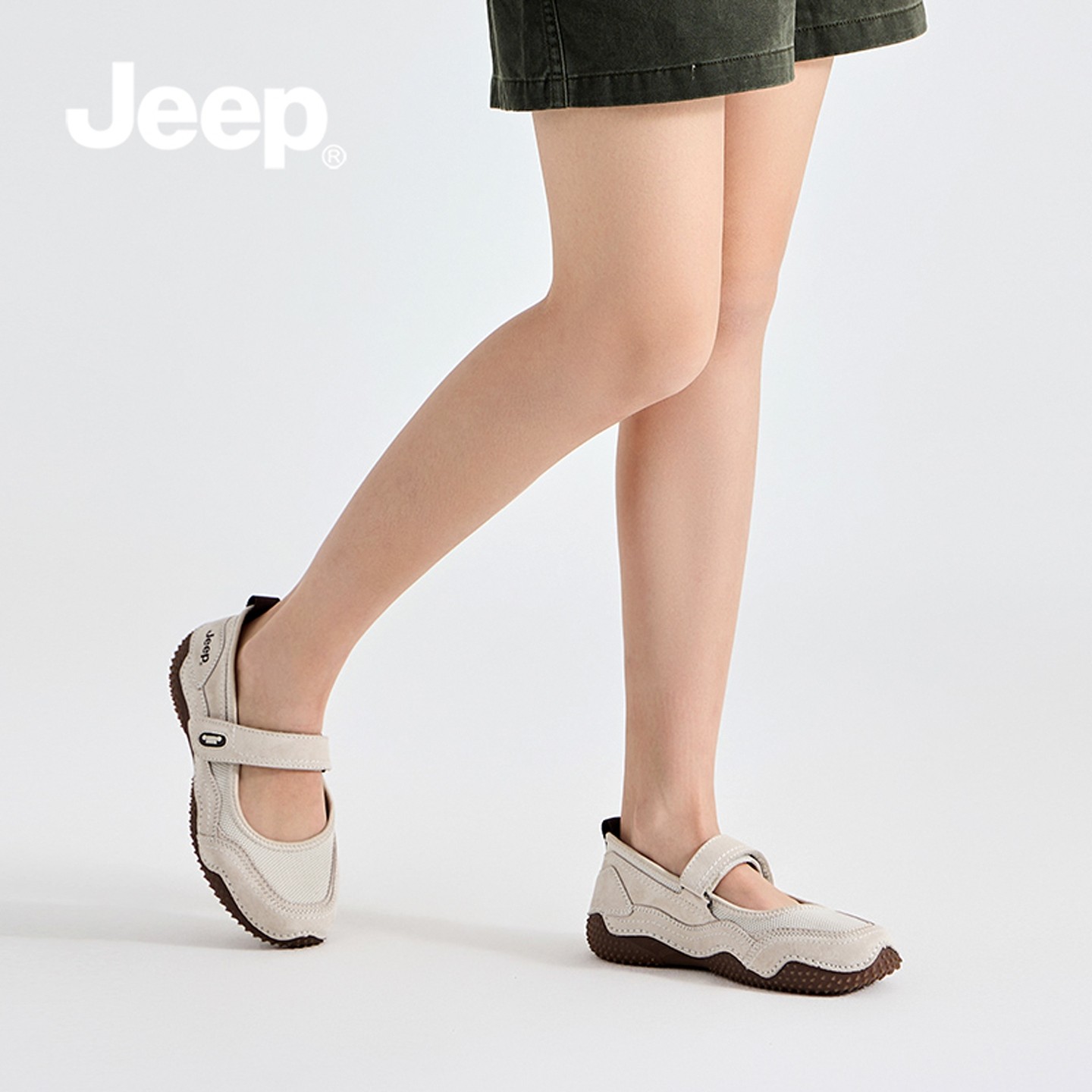 JEEP玛丽珍女鞋冬季2025新款单鞋运动凉鞋女冬厚底休闲鞋芭蕾鞋子,淘宝优惠券,粉丝福利购,淘宝优惠卷