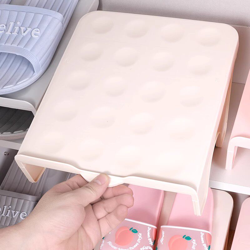 双层鞋托架鞋柜分层隔板省空间鞋子收纳神器鞋架置物架简易家用