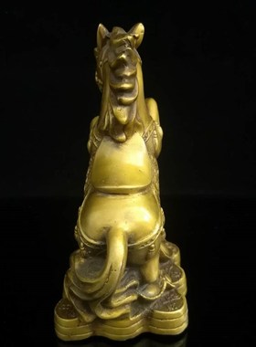纯铜生肖马铜马风水摆件马到成功B招财办公室客厅装饰工艺品摆设