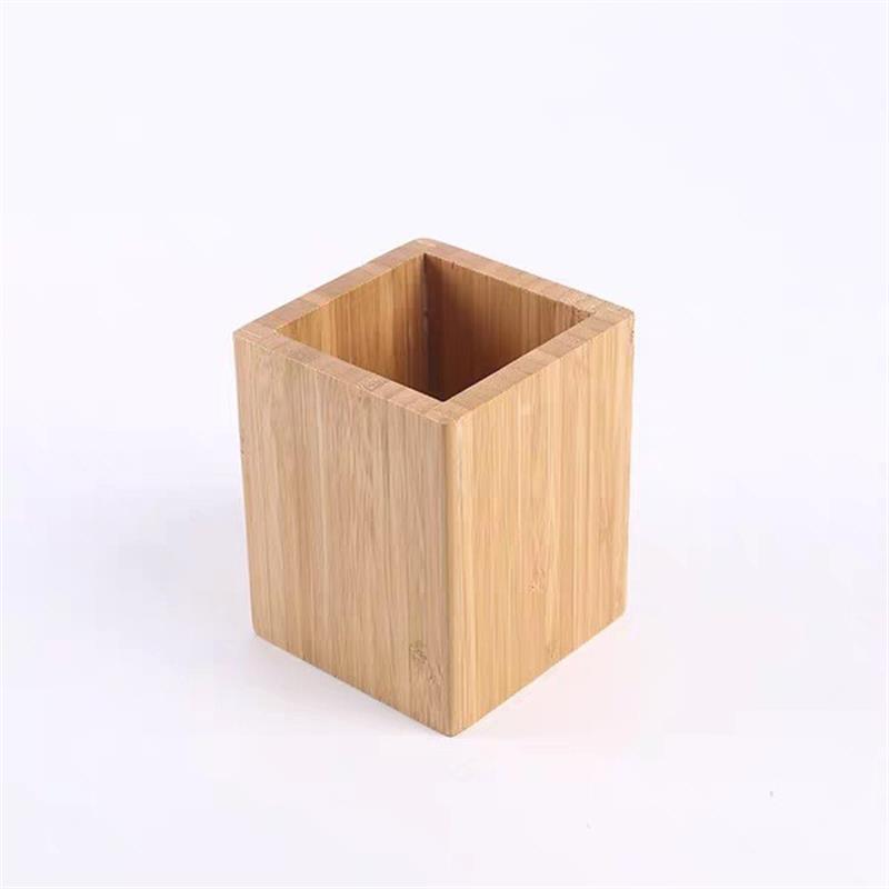 Sufa 202 New Bamboo Wooden Office Stationery Creative Pen Holder Gift Study Pen Room Desktop Storage Box