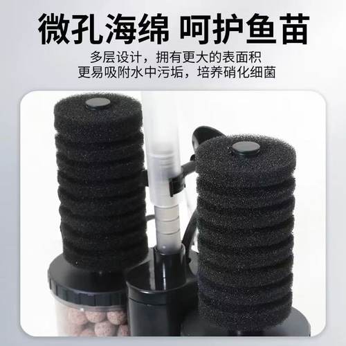 信友水妖精过滤器鱼缸水精灵过滤器增氧水妖精XY-2830/2831/2822 - 图1