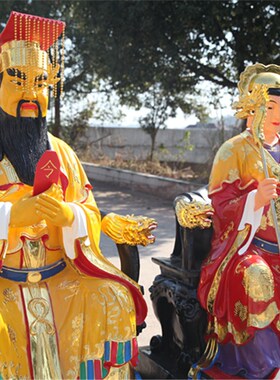好货供奉寺庙1米6龙王爷神像 四海东海龙王 风调雨顺树脂龙王龙母