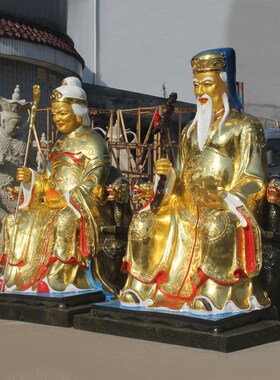 好货慈慧佛具 厂家直销树脂佛像1米6土地公婆寺庙土地公佛像 土地