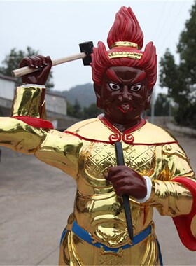 好货厂家直销树脂玻璃钢佛像1米5高站雷震子神像寺庙雷公佛像雷公